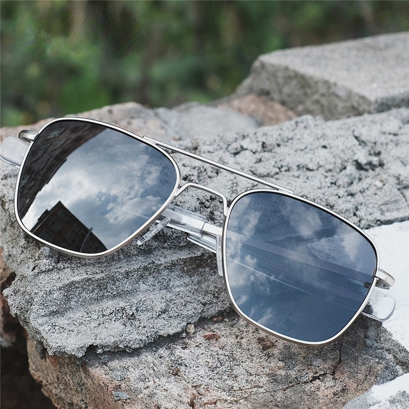 Sunglasses Aviator Polarized - Occhiali da sole retrò uomo montatura