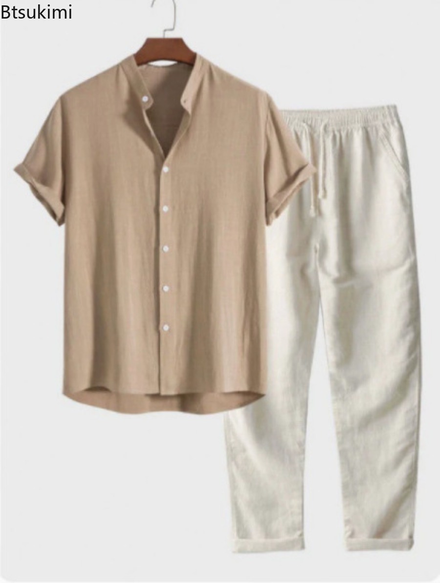 Linen Shirt Breathable - Completo da Uomo 2026 alla Moda,