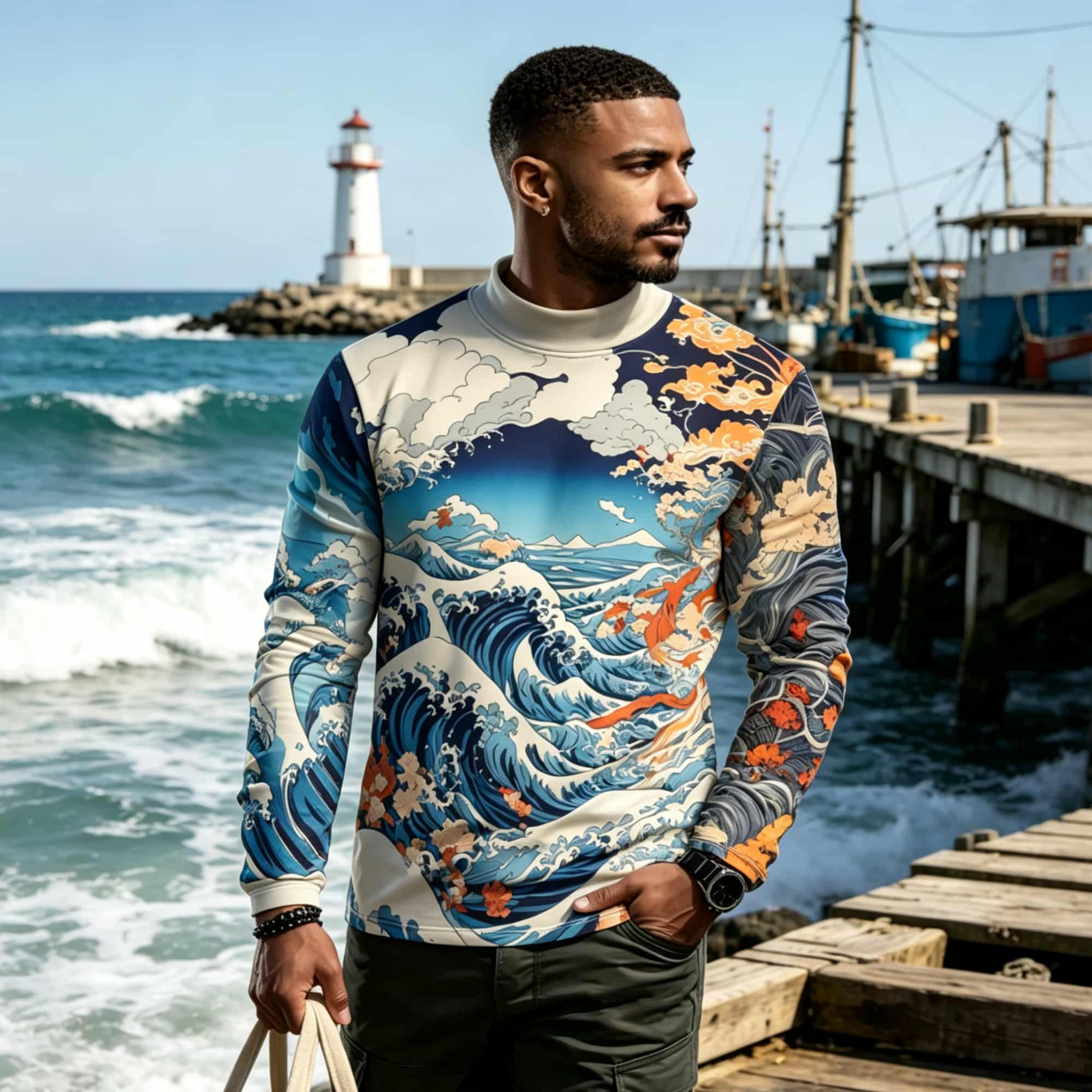 Tee Graphic Print - Maglietta a maniche lunghe da uomo