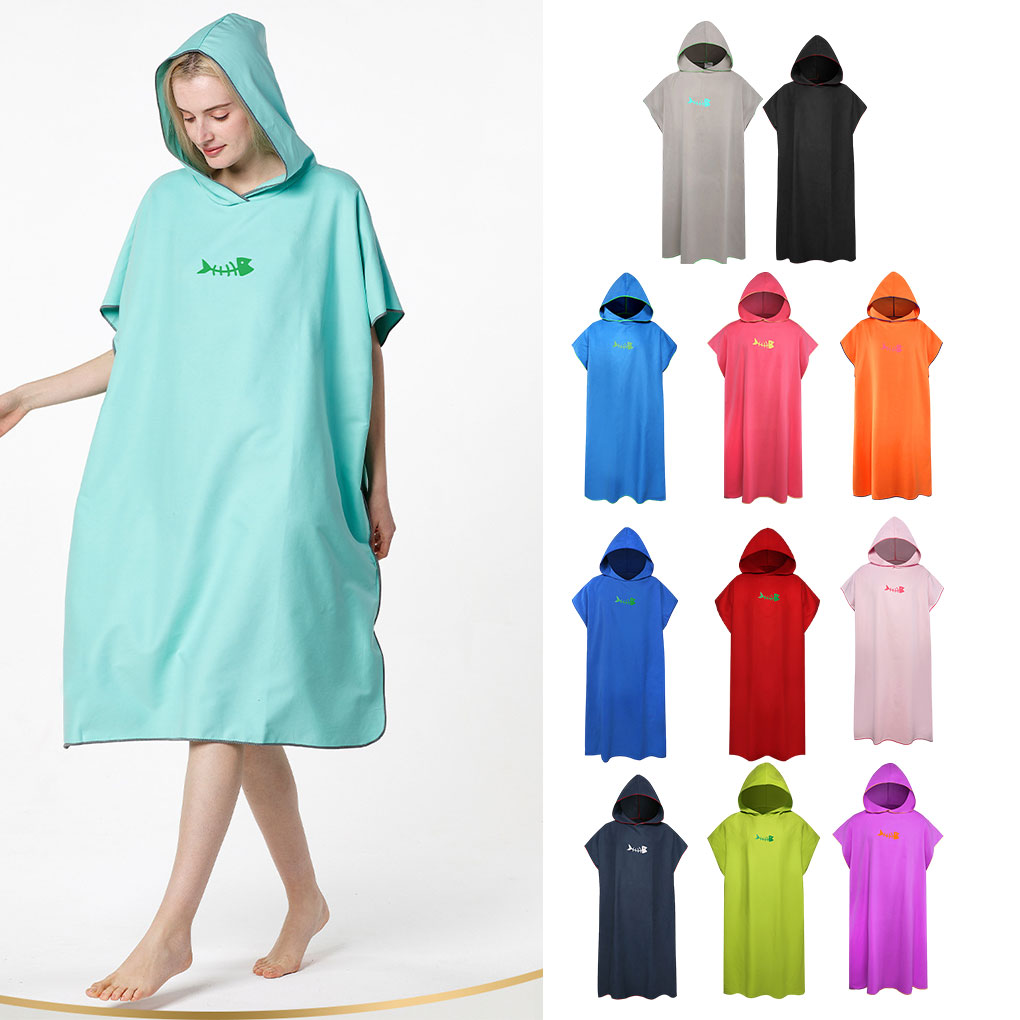 Beach Towel Large - Asciugamano con cappuccio Poncho Asciugamano per