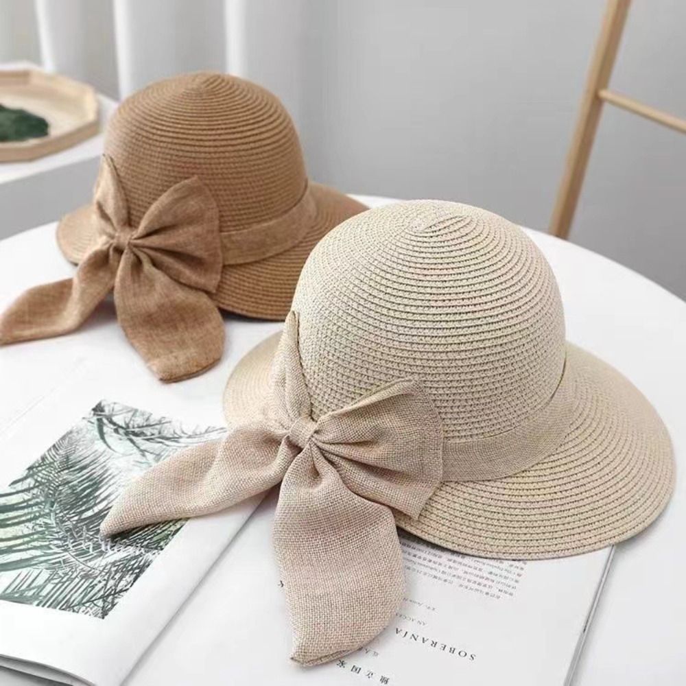 Cappello da sole Bowknot berre - Bucket Hat Straw recensione e prezzo