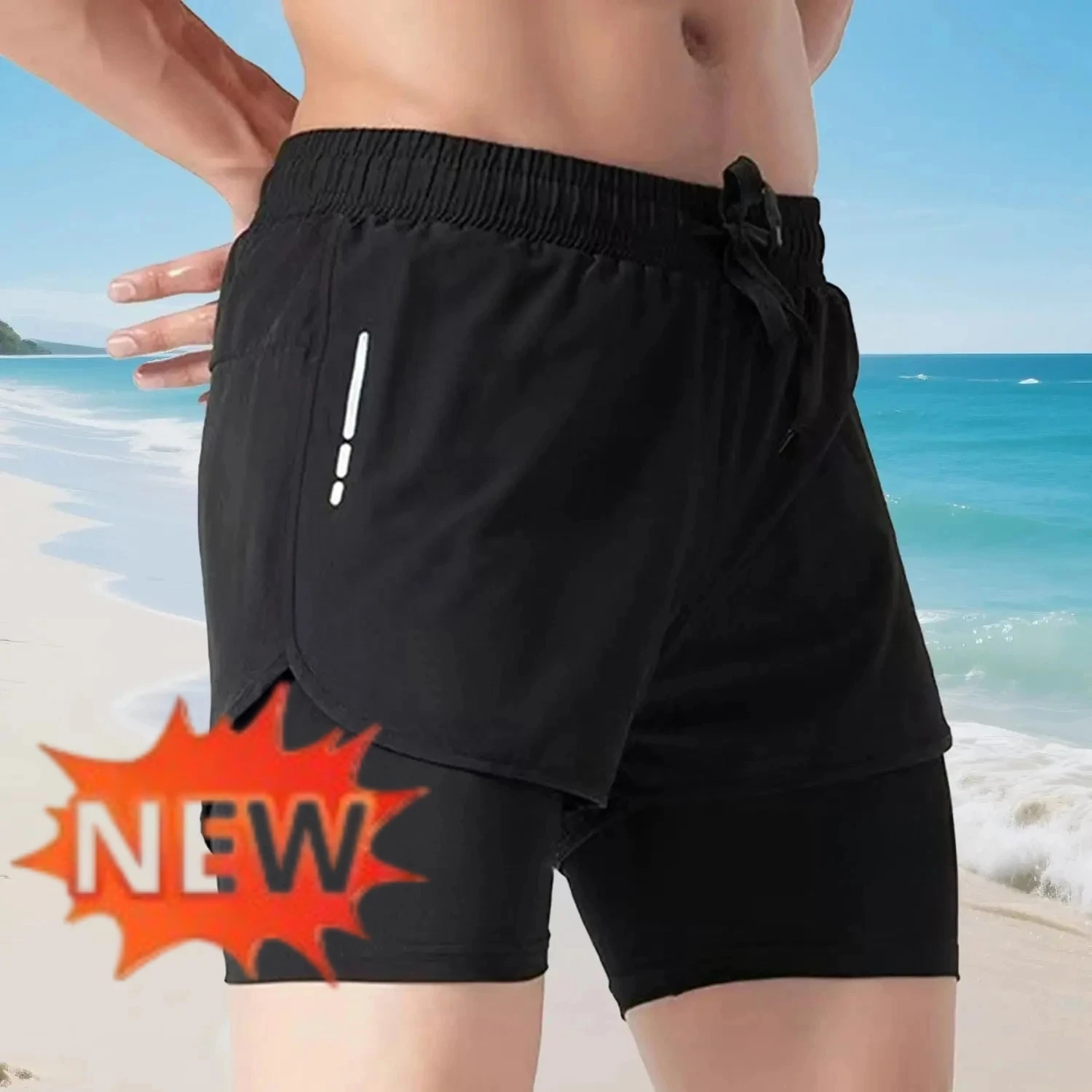 Pantaloncini da bagno 2 in 1 d - Swim Trunk Quick Dry recensione e prezzo