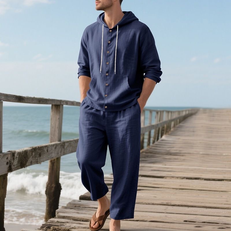 Completo da Spiaggia in Lino d - Linen Shirt Breathable recensione e prezzo