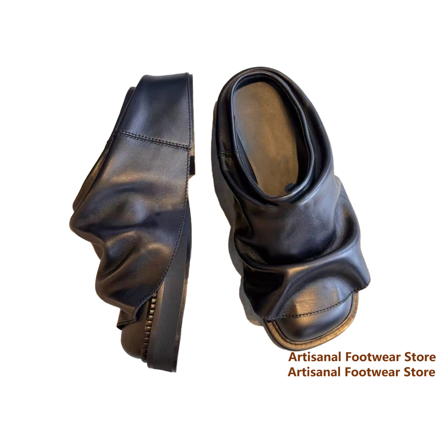 Mules in morbida pelle arricci - Flip Flop Leather Men recensione e prezzo